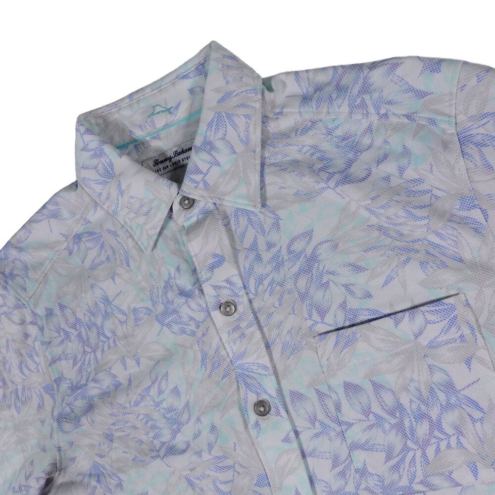 Tommy Bahama San Lucio Stretch Floral Supima Performance Button Shirt Mens Small